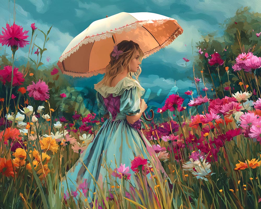 Diamond Painting - Dama de las Flores Silvestres