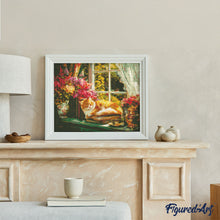 Cargar imagen en el visor de la galería, Diamond Painting - Ventana Acogedora con Gato