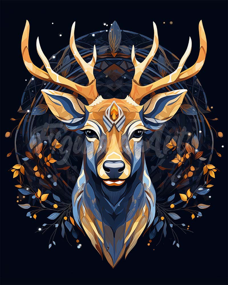 Diamond Painting - Diamond Painting - Reno Majestuoso 40x50cm con bastidor montado