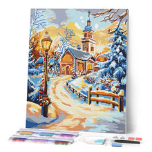 Cargar imagen en el visor de la galería, Diamond Painting - Camino a la Capilla 40x50cm con bastidor montado