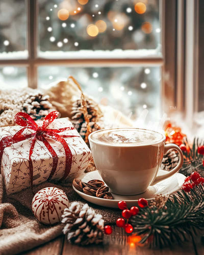 Diamond Painting - Hora de Café Navideña