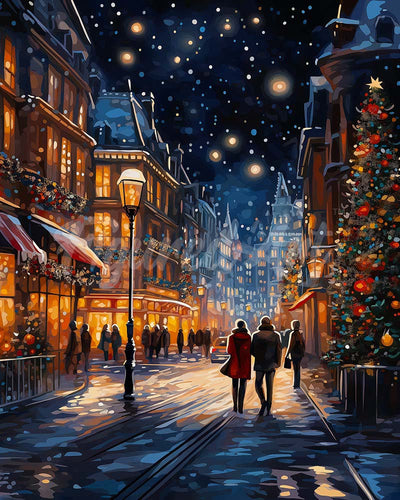 Diamond Painting - Paseo Navideño Estrellado