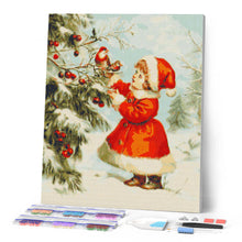 Cargar imagen en el visor de la galería, Diamond Painting - Niña Linda de Navidad