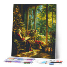 Cargar imagen en el visor de la galería, Diamond Painting - Momento Tranquilo de Papá Noel