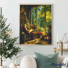 Cargar imagen en el visor de la galería, Diamond Painting - Momento Tranquilo de Papá Noel