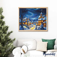 Cargar imagen en el visor de la galería, Diamond Painting - Pueblo Navideño Estrellado