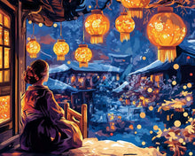 Cargar imagen en el visor de la galería, Diamond Painting - Noche del Festival de Faroles
