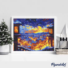 Cargar imagen en el visor de la galería, Diamond Painting - Noche Invernal Iluminada