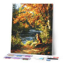 Cargar imagen en el visor de la galería, Diamond Painting - Zorro rojo junto al río