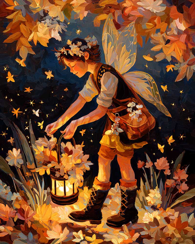 Diamond Painting - Hada linda de otoño