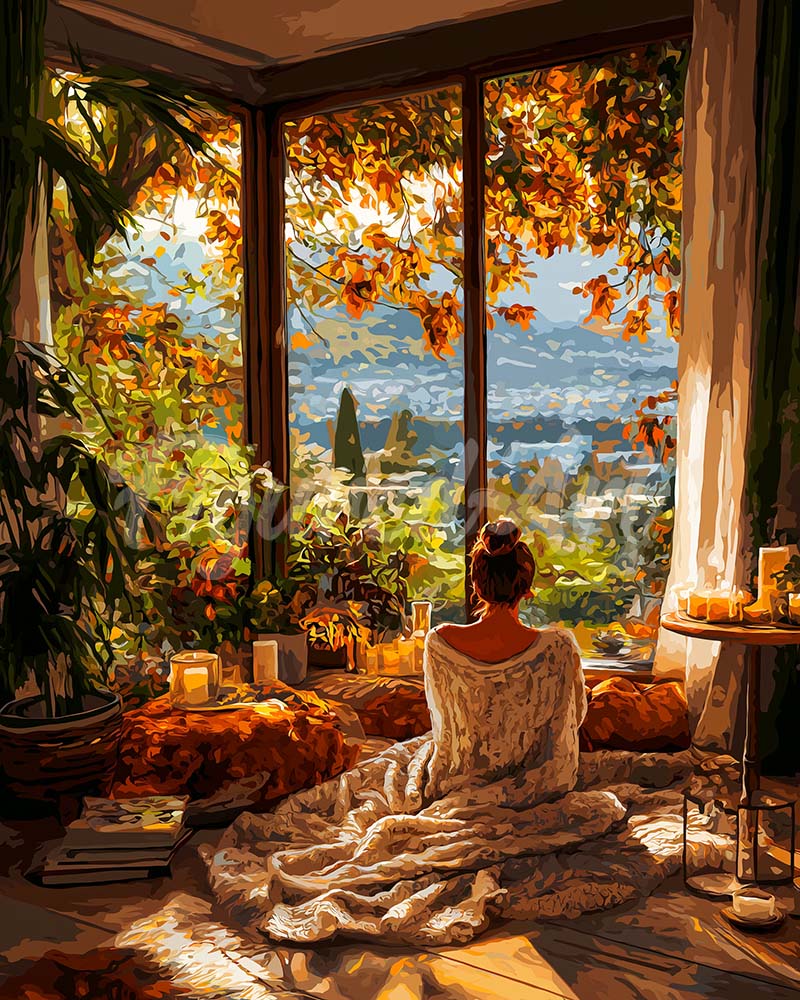 Diamond Painting - Mañana acogedora de otoño
