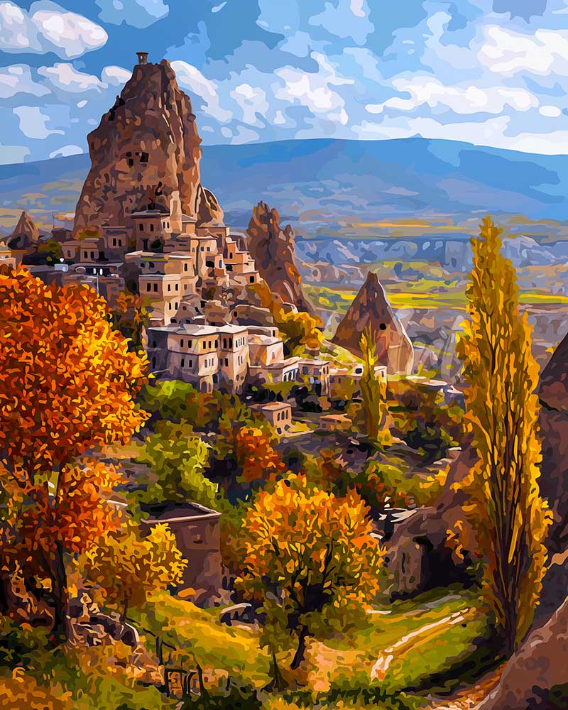 Diamond Painting - Castillo de roca de Capadocia