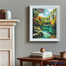 Cargar imagen en el visor de la galería, Diamond Painting - Lago esmeralda en otoño