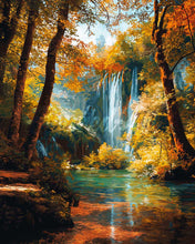 Cargar imagen en el visor de la galería, Diamond Painting - Cascada de otoño