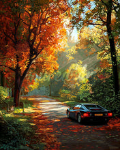Cargar imagen en el visor de la galería, Diamond Painting - Viaje dorado por carretera