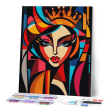Cargar imagen en el visor de la galería, Diamond Painting - Reina Abstracta Audaz
