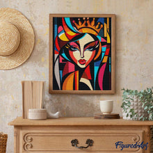 Cargar imagen en el visor de la galería, Diamond Painting - Reina Abstracta Audaz