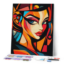 Cargar imagen en el visor de la galería, Diamond Painting - Rostro Glamuroso Abstracto Audaz