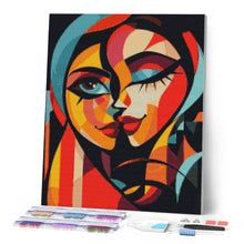 Cargar imagen en el visor de la galería, Diamond Painting - Dos Damas Abstractas Audaces