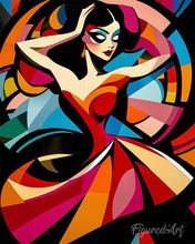 Cargar imagen en el visor de la galería, Diamond Painting - Bailarina Abstracta Audaz