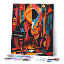 Cargar imagen en el visor de la galería, Diamond Painting - Club de Jazz Abstracto Audaz