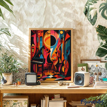 Cargar imagen en el visor de la galería, Diamond Painting - Club de Jazz Abstracto Audaz