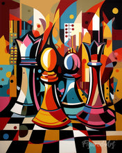 Cargar imagen en el visor de la galería, Diamond Painting - Tablero de Ajedrez Abstracto Audaz