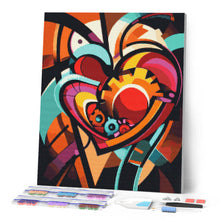 Cargar imagen en el visor de la galería, Diamond Painting - Engranajes del Corazón Abstractos Audaces