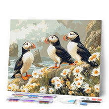 Cargar imagen en el visor de la galería, Diamond Painting - Frailecillo en campo de margaritas