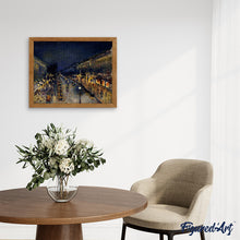 Cargar imagen en el visor de la galería, Diamond Painting - Boulevard Montmartre de noche - Pissarro