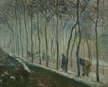 Cargar imagen en el visor de la galería, Diamond Painting - La route, effet de neige, 1879 - Pissarro