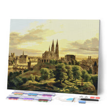 Cargar imagen en el visor de la galería, Diamond Painting - Ciudad medieval - Carl Hasenpflug