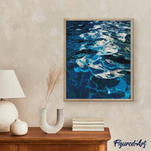Cargar imagen en el visor de la galería, Diamond Painting - Resplandor cristalino azul