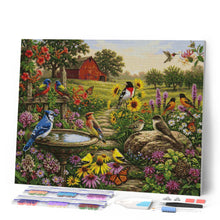 Cargar imagen en el visor de la galería, Diamond Painting - Jardín de aves cantoras