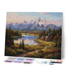 Cargar imagen en el visor de la galería, Diamond Painting - Valle de reflejos de montaña