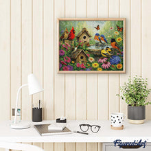 Cargar imagen en el visor de la galería, Diamond Painting - Jardín del canto de los pájaros
