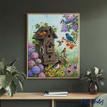 Cargar imagen en el visor de la galería, Diamond Painting - Casita para pájaros en el jardín