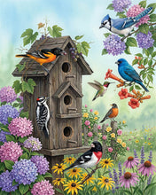 Cargar imagen en el visor de la galería, Diamond Painting - Casita para pájaros en el jardín