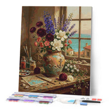 Cargar imagen en el visor de la galería, Diamond Painting - Armonía floral mediterránea