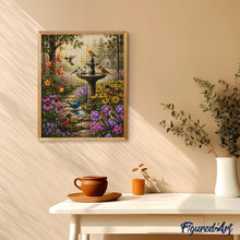 Cargar imagen en el visor de la galería, Diamond Painting - Sinfonía de la fuente del jardín