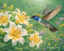 Cargar imagen en el visor de la galería, Diamond Painting - Colibrí en flor