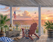 Cargar imagen en el visor de la galería, Diamond Painting - Resplandor vespertino junto al mar