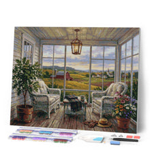 Cargar imagen en el visor de la galería, Diamond Painting - Porche tranquilo