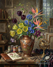 Cargar imagen en el visor de la galería, Diamond Painting - Floral atemporal