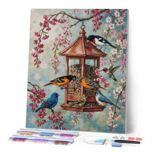 Cargar imagen en el visor de la galería, Diamond Painting - Aves de flor de cerezo