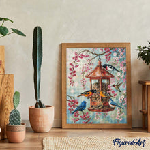 Cargar imagen en el visor de la galería, Diamond Painting - Aves de flor de cerezo