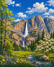 Cargar imagen en el visor de la galería, Diamond Painting - Parque Nacional de Yosemite, Vernal Fall - California