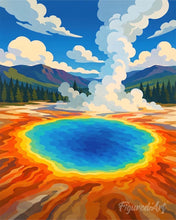 Cargar imagen en el visor de la galería, Diamond Painting - Parque Nacional de Yellowstone, Gran Fuente Prismática - Wyoming