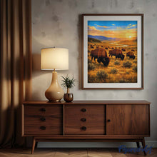 Cargar imagen en el visor de la galería, Diamond Painting - Parque Nacional de Yellowstone, bisontes de Lamar Valley - Wyoming