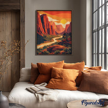 Cargar imagen en el visor de la galería, Diamond Painting - Parque nacional Zion - Utah